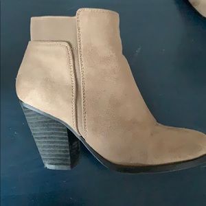 Tan booties
